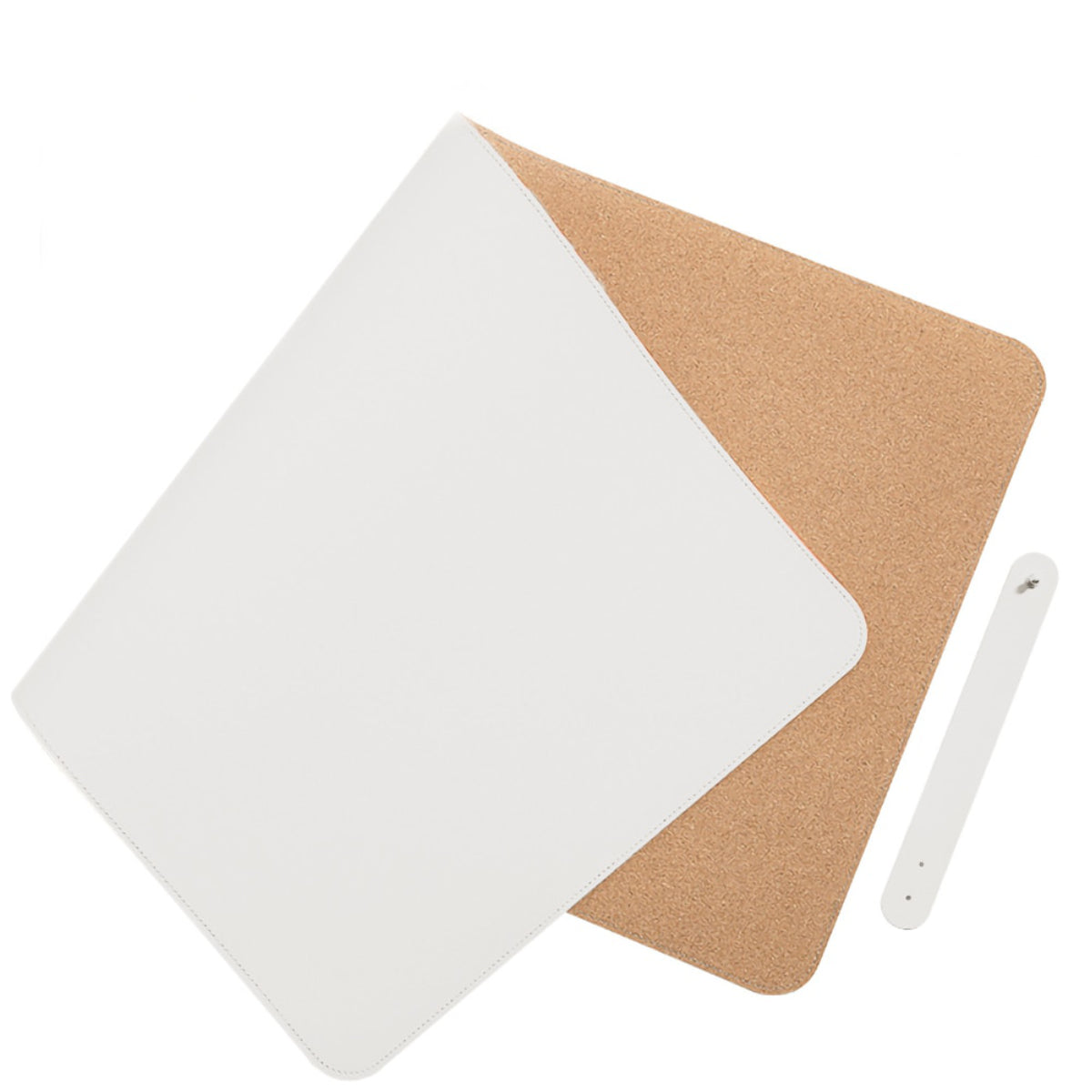 Korkmatte Kork Schreibtischunterlage nachhaltig Eingangsbild shoppen gooddesk Grau umgeklappt